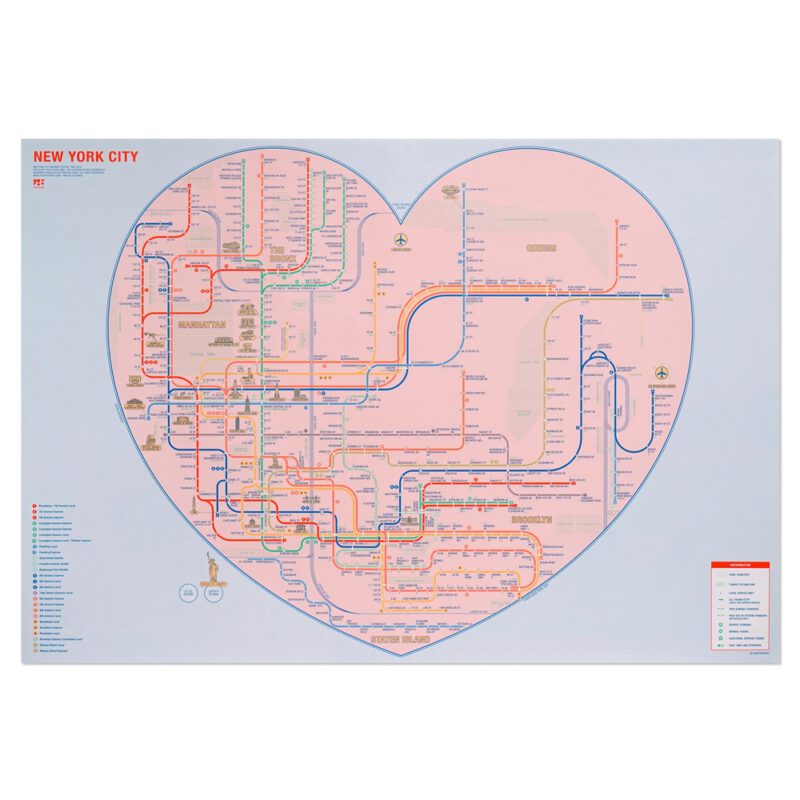Railway Poster - New York Pink